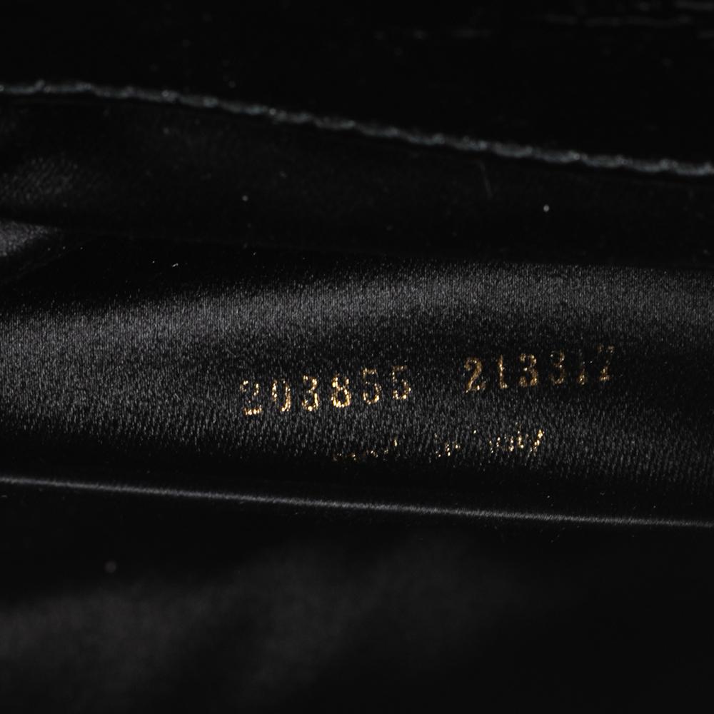 Yves Saint Laurent Black Patent Leather Belle De Jour Flap Clutch 7