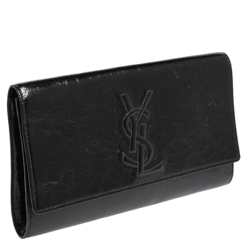 ysl flap clutch