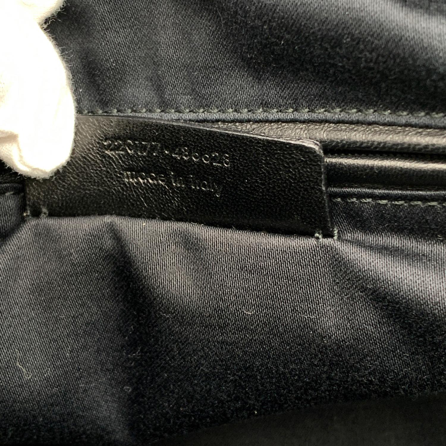 Yves Saint Laurent Black Patent Leather Obi Bow Satchel Bowler Bag 1