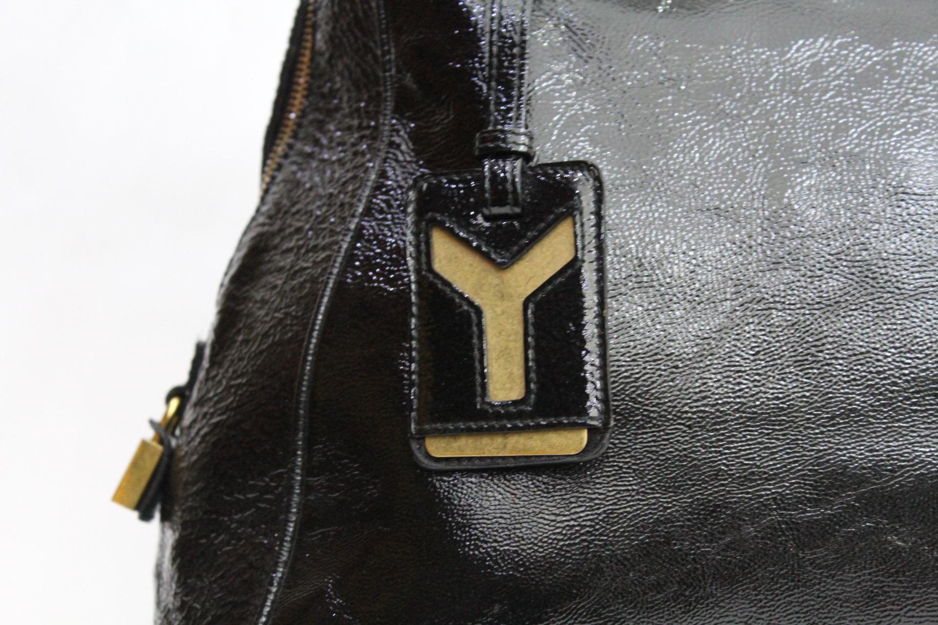 yves saint laurent patent leather bag
