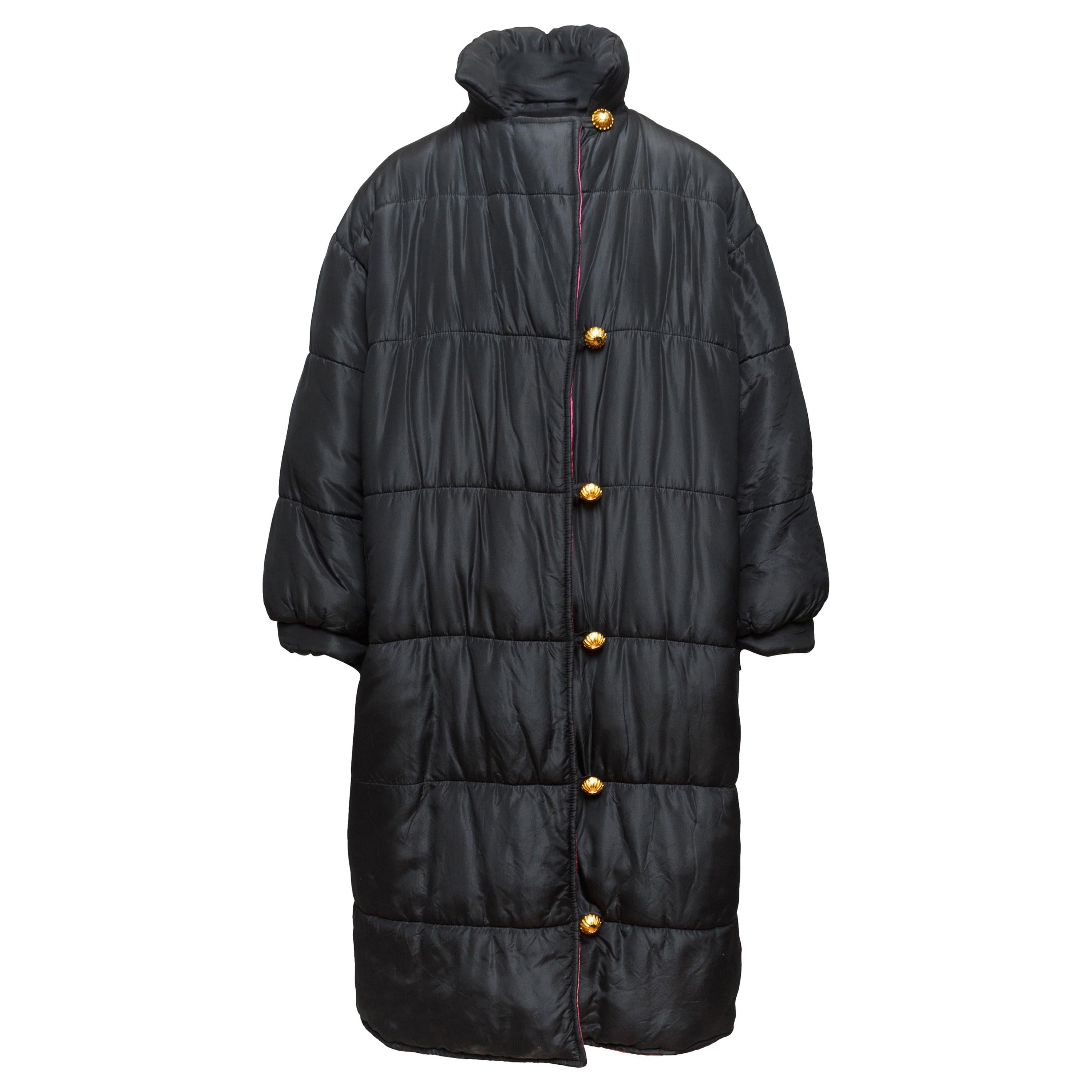 Yves Saint Laurent Black Puffer Coat