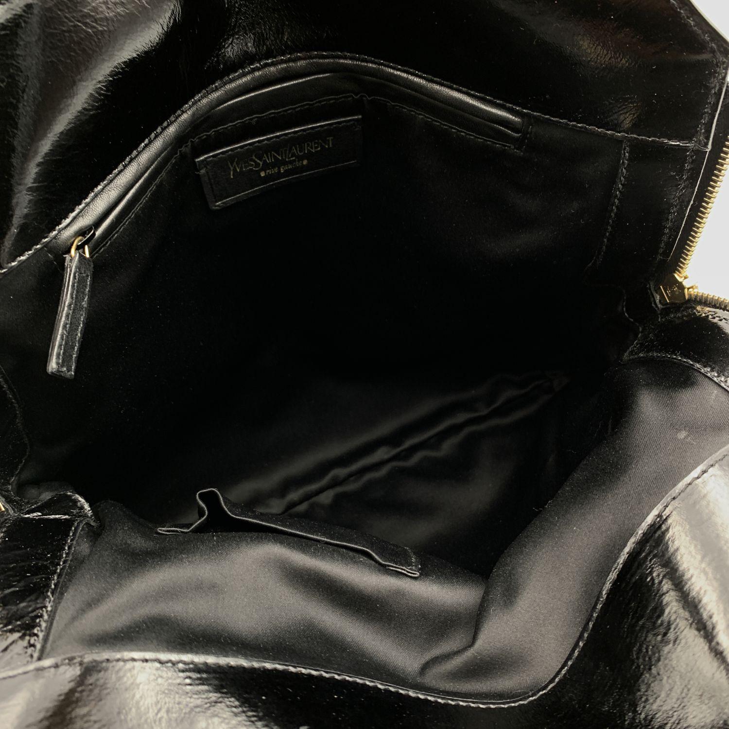Women's Yves Saint Laurent Black Quilted Leather Metropolis Tribute Bag