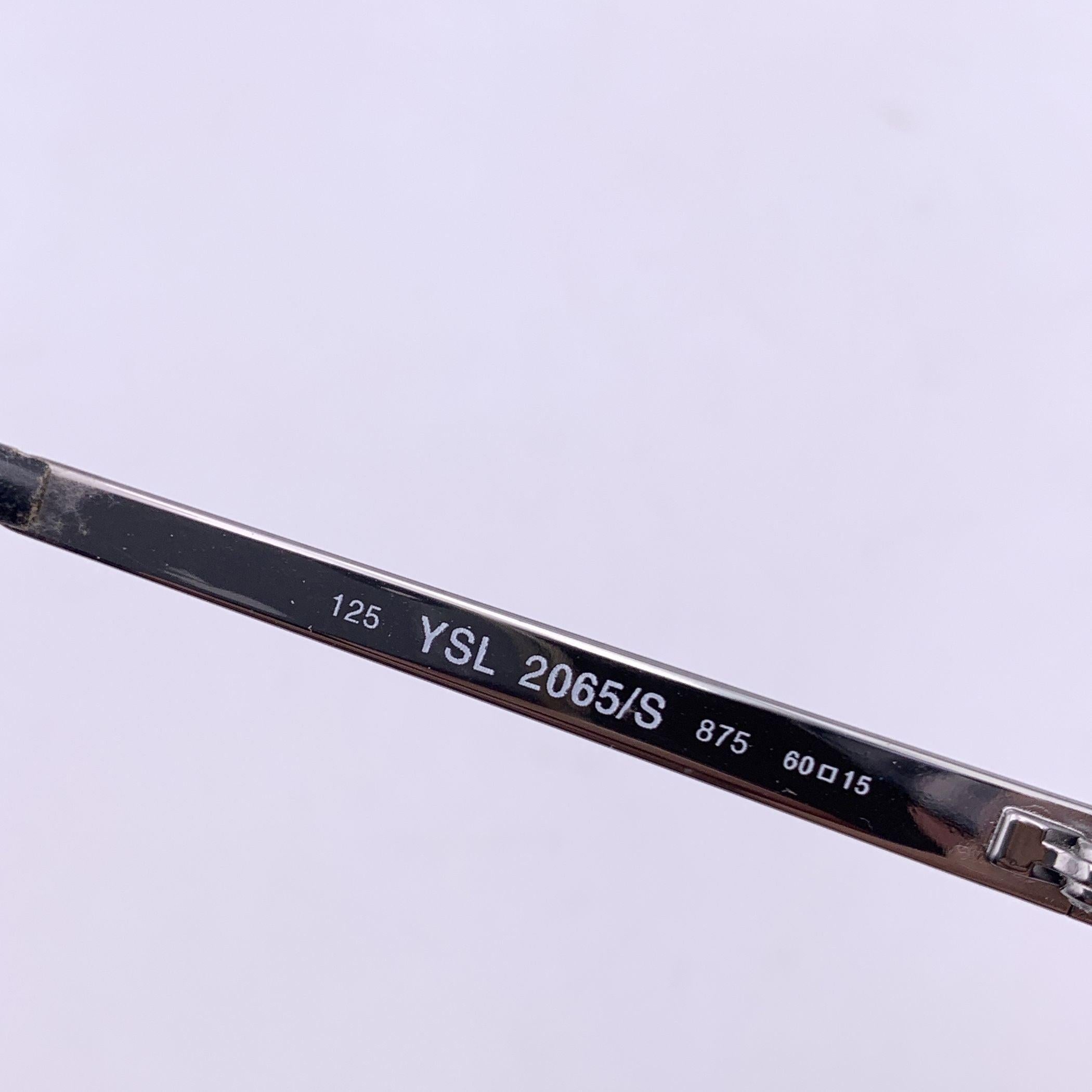 De las mujeres Yves Saint Laurent Gafas de sol YSL 2065/S rectangulares negras 60/15 en venta