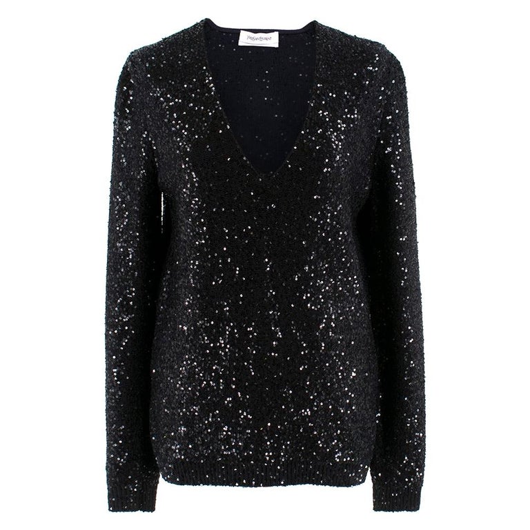yves saint laurent black sweater
