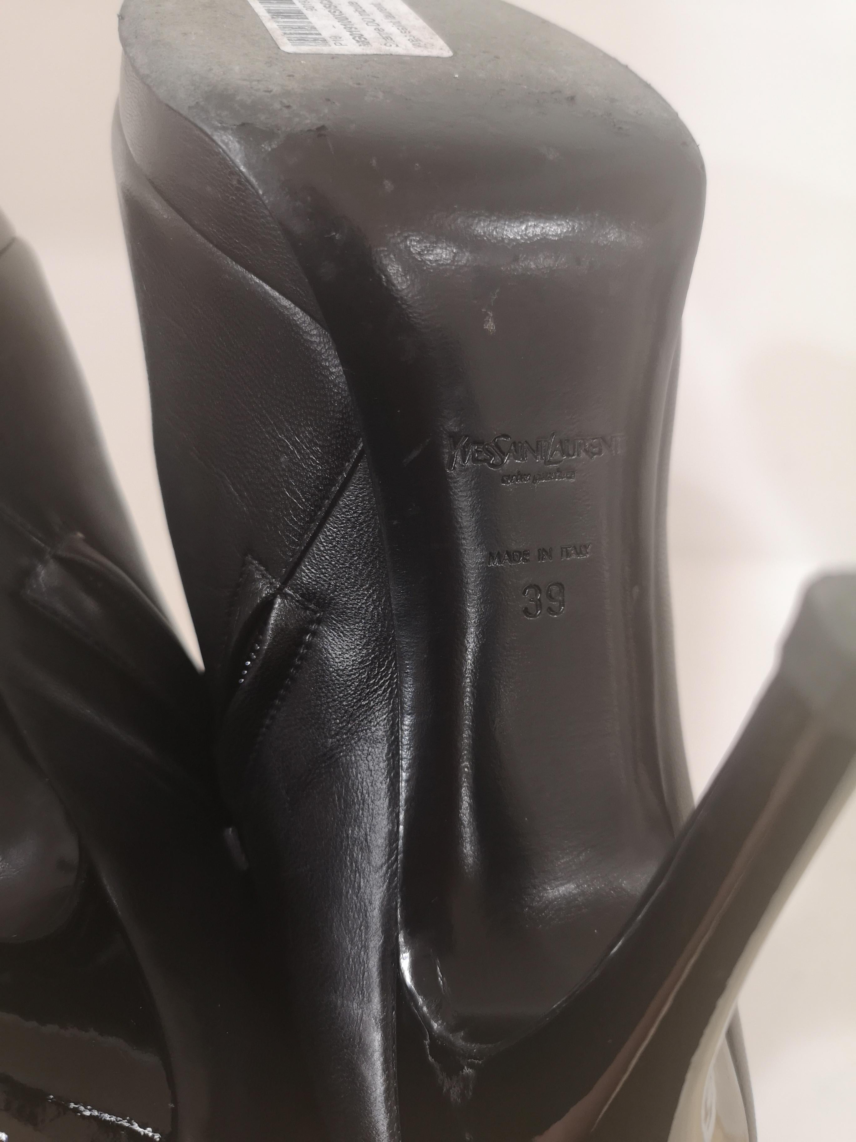 Yves Saint Laurent Black Shoes For Sale 6