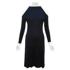 YVES SAINT LAURENT Black Silk Jersey Dress