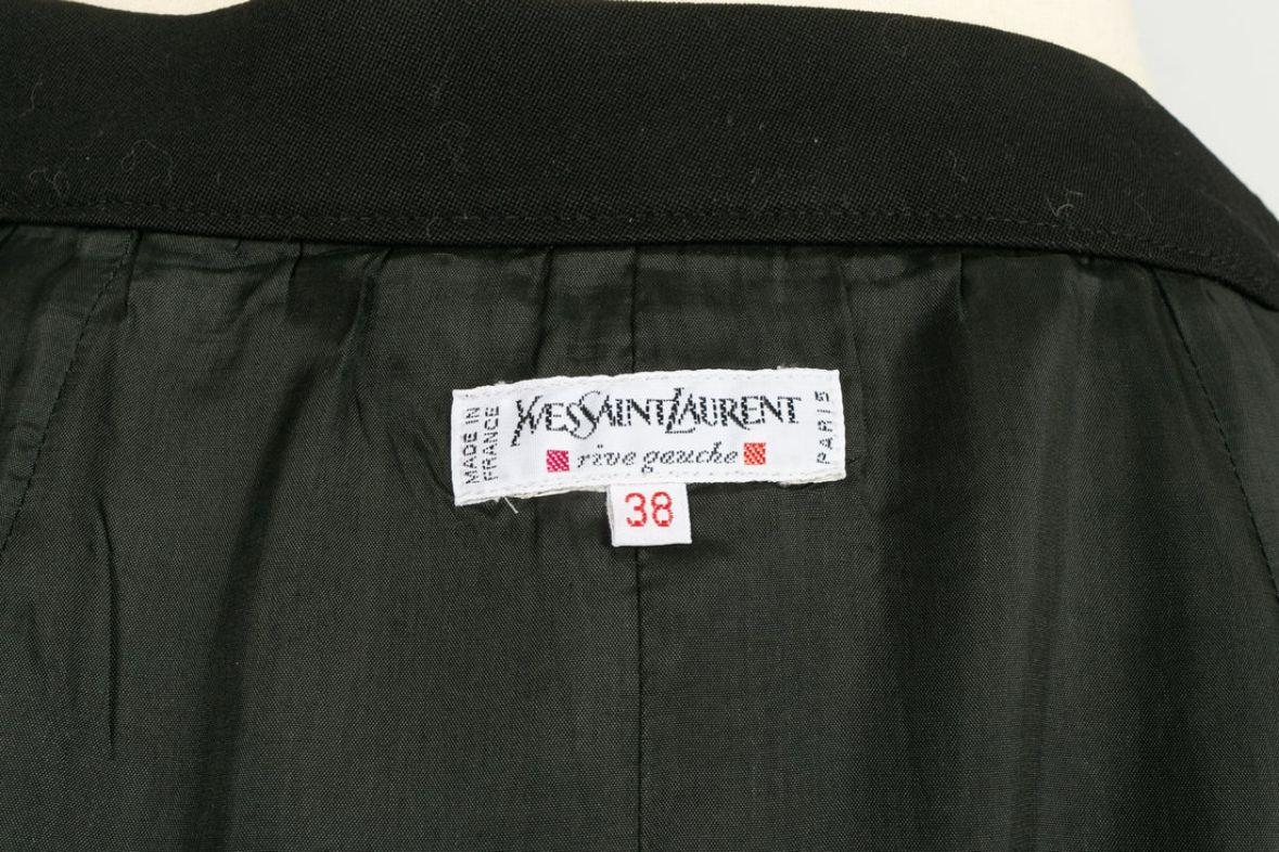 Yves Saint Laurent Black Skirt Suit For Sale 6