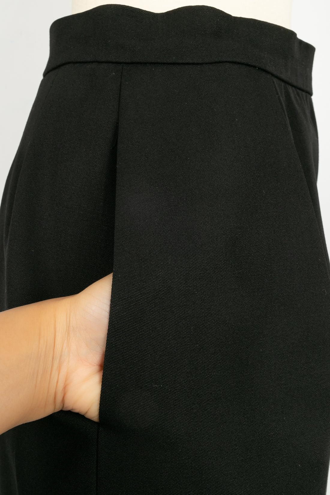 Yves Saint Laurent Black Skirt Suit For Sale 8