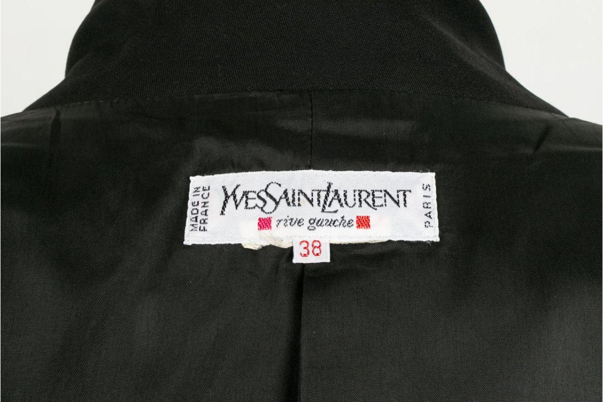 Yves Saint Laurent Black Skirt Suit For Sale 9