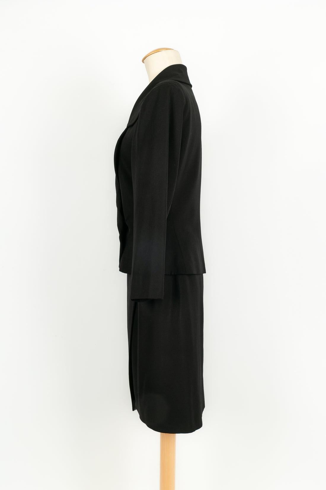Women's Yves Saint Laurent Black Skirt Suit For Sale