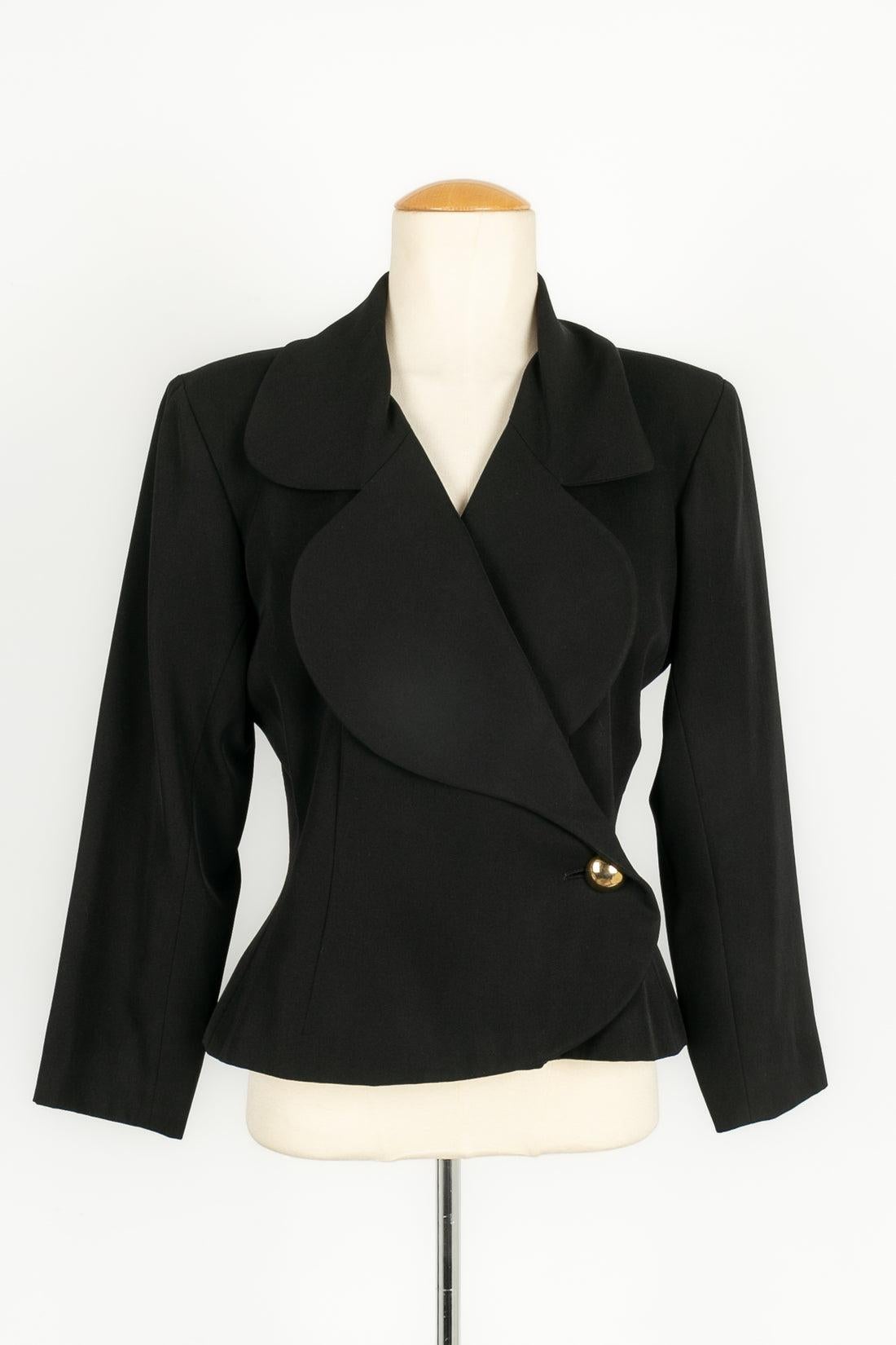 Yves Saint Laurent Black Skirt Suit For Sale 1
