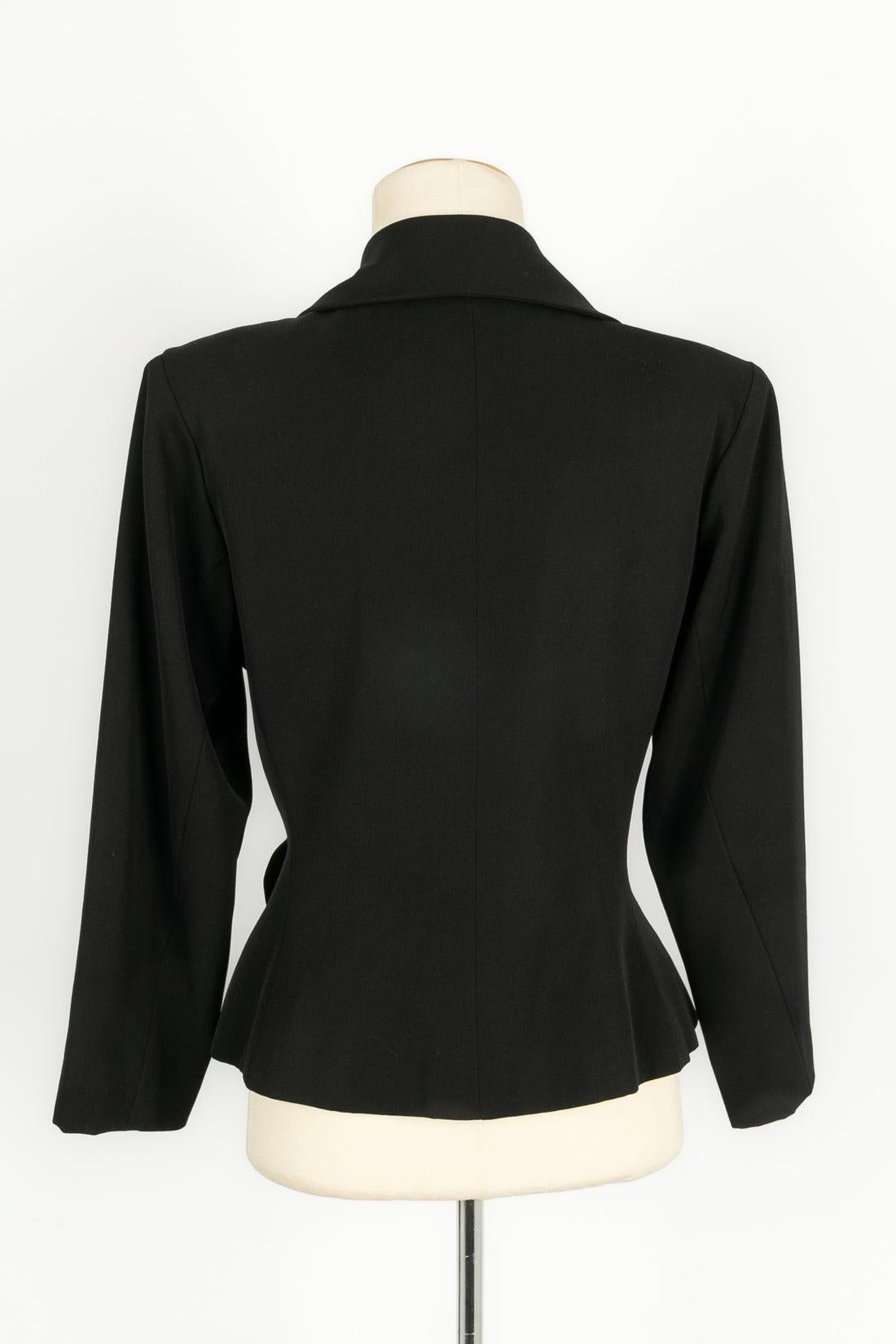 Yves Saint Laurent Black Skirt Suit For Sale 2