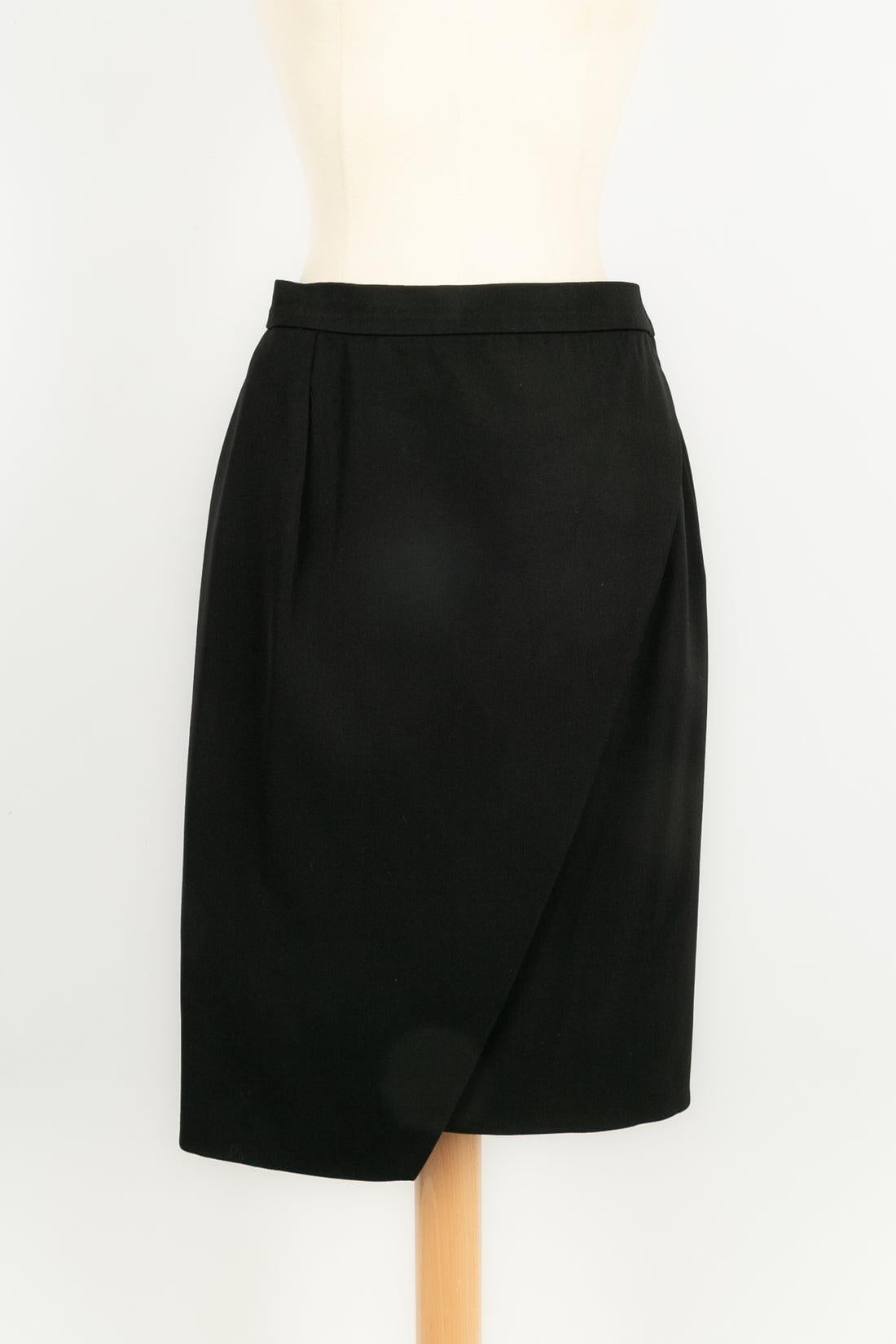 Yves Saint Laurent Black Skirt Suit For Sale 5