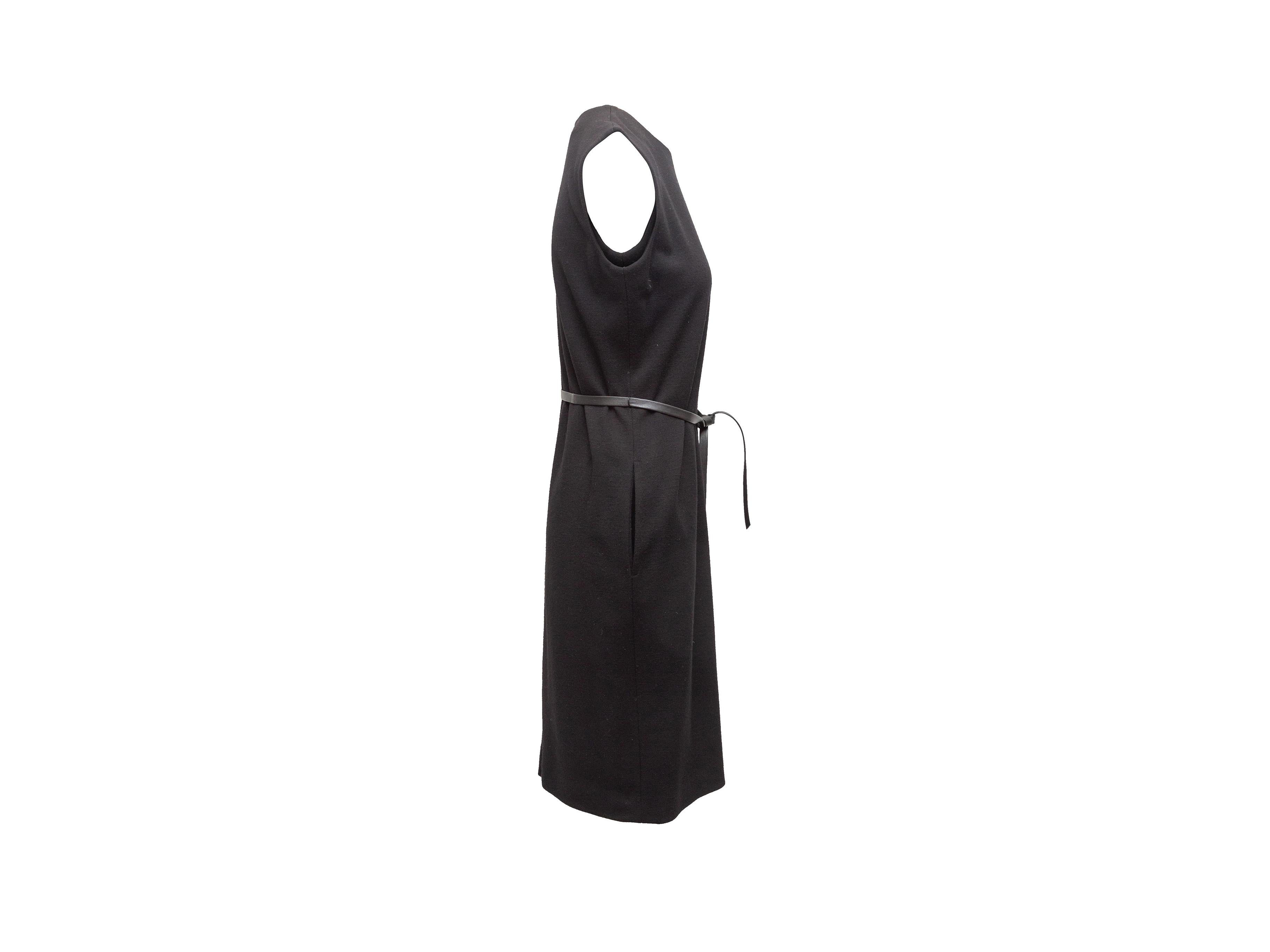 Yves Saint Laurent Black Sleeveless Dress In Good Condition In New York, NY