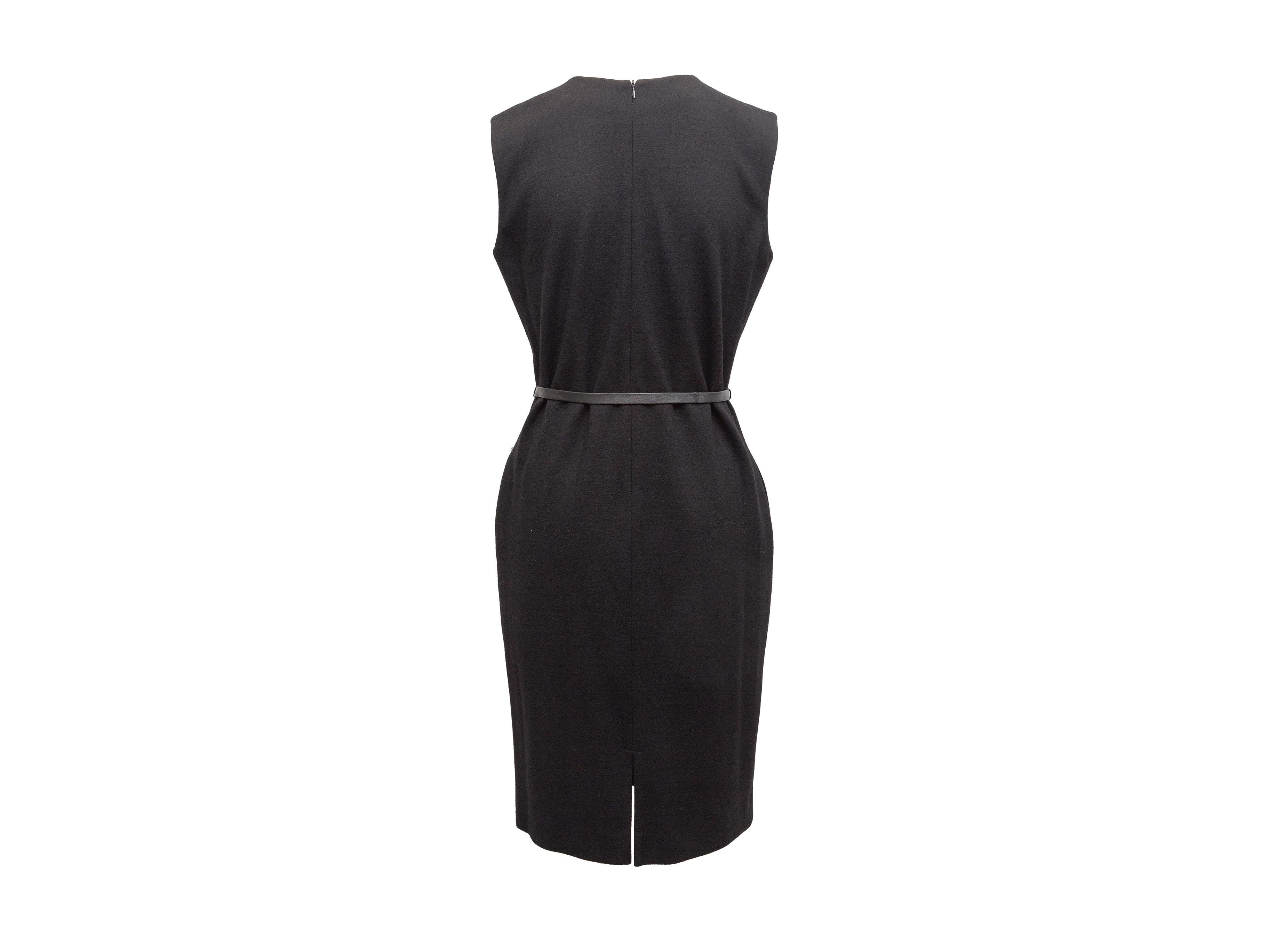 Women's Yves Saint Laurent Black Sleeveless Dress
