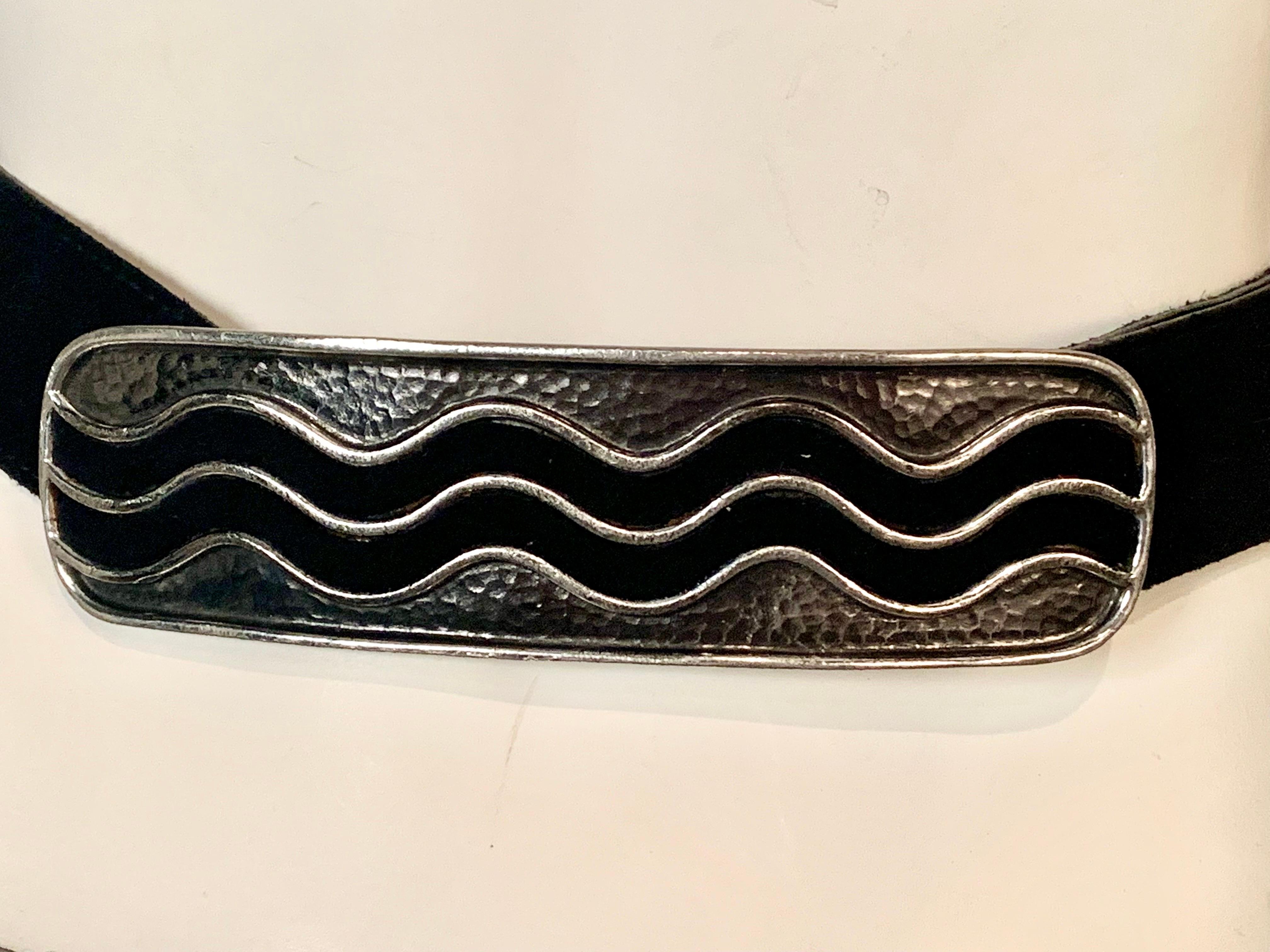 saint laurent suede belt