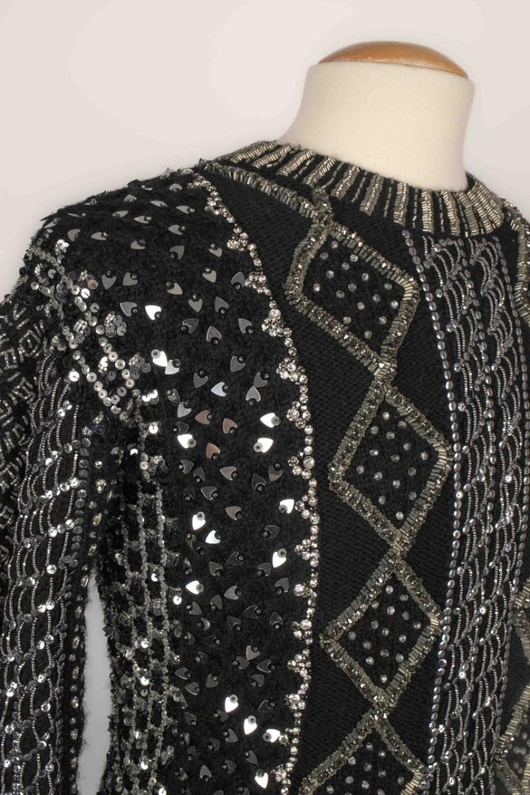 Yves Saint Laurent Black Sweater For Sale 1
