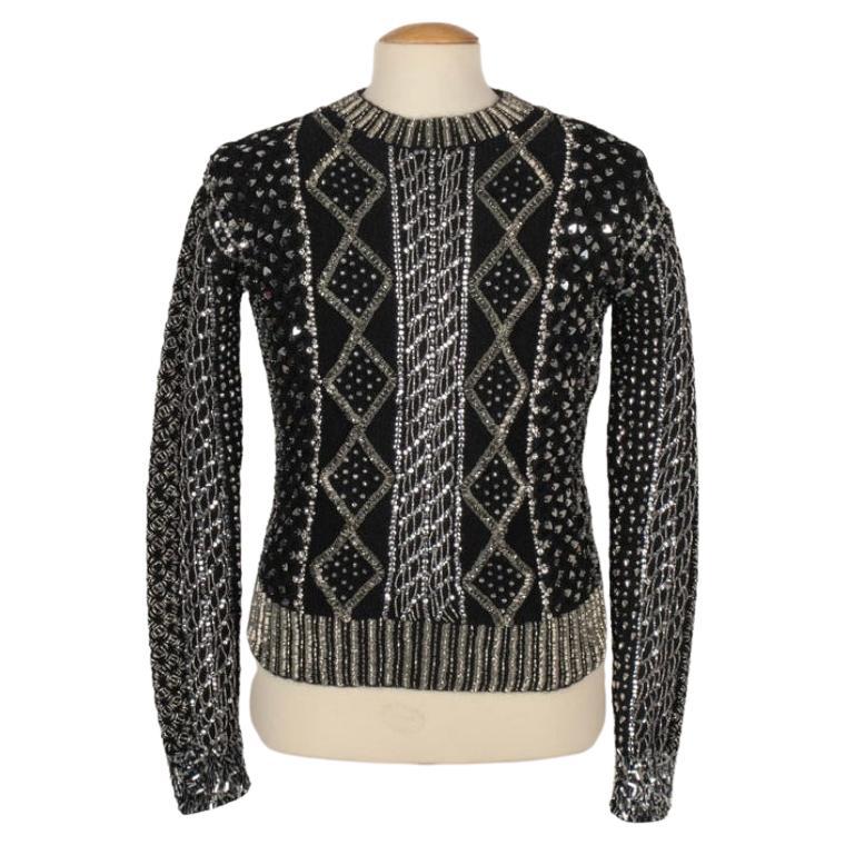 Yves Saint Laurent Black Sweater For Sale