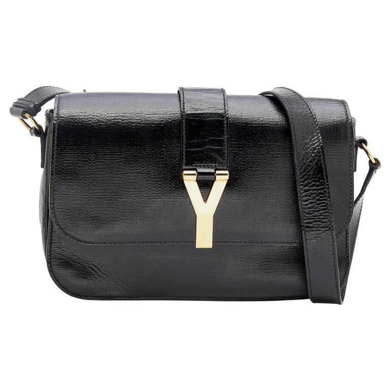 Yves Saint Laurent Black Textured Leather Large Chyc Shoulder Bag at  1stDibs | ysl flap bag, ysl chyc bag, ysl chyc crossbody bag