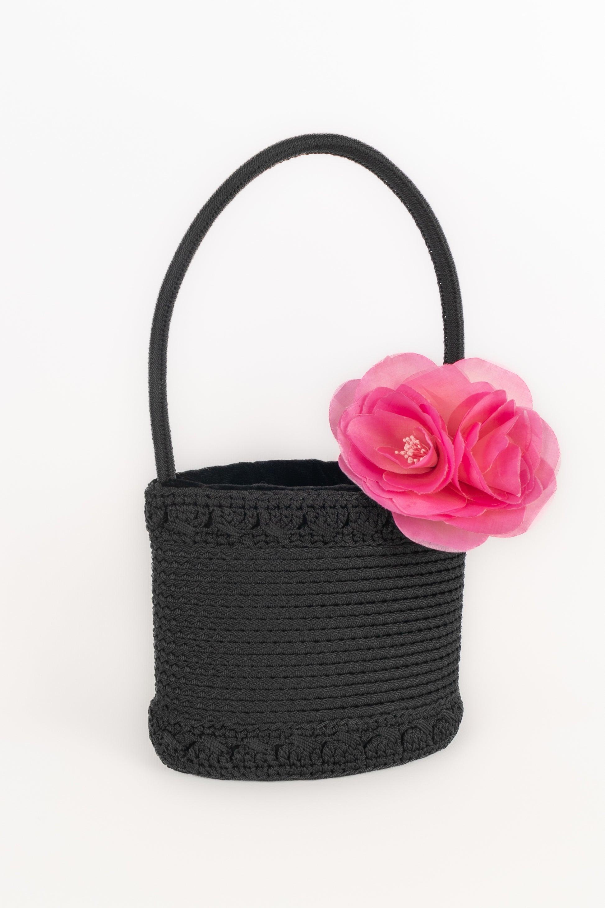Yves Saint Laurent Black Velvet Bag For Sale 5