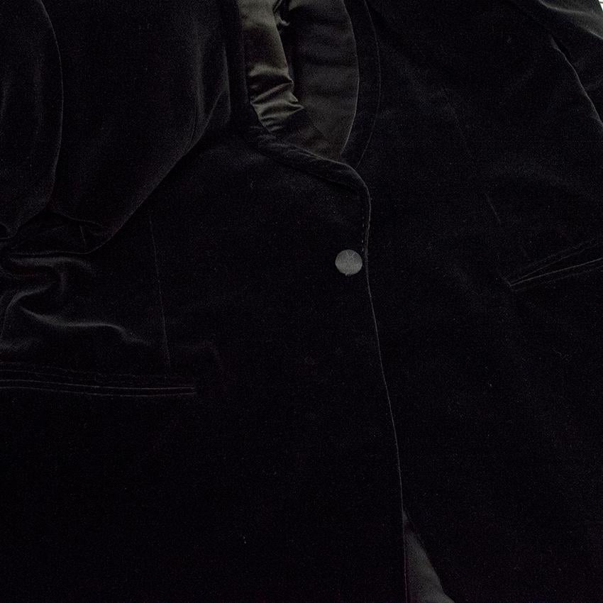 Yves Saint Laurent Black Velvet Blazer  52R For Sale 6