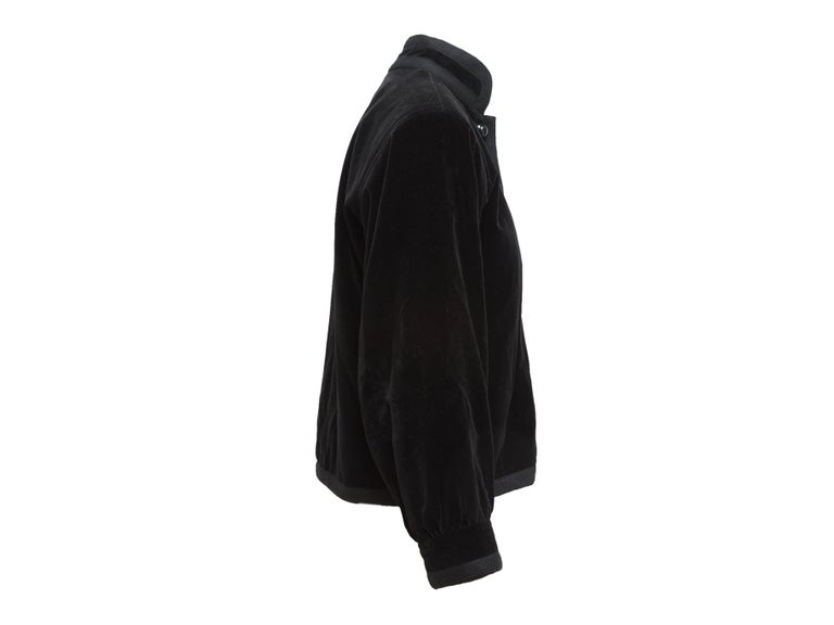 Yves Saint Laurent Black Velvet Jacket For Sale at 1stDibs