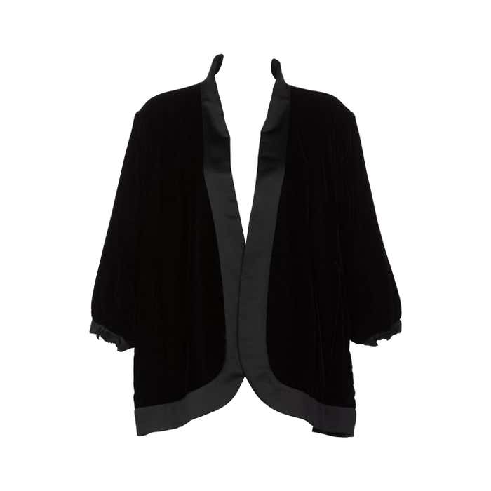 Yves Saint Laurent Black Velvet Jacket YSL, 1990s For Sale at 1stDibs ...
