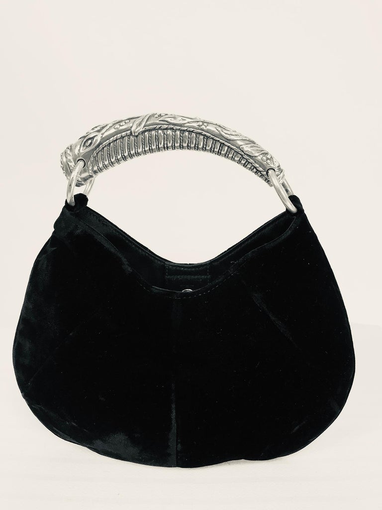Yves Saint Laurent Black Velvet Mini Mombasa Handbag Tom Ford at 1stDibs