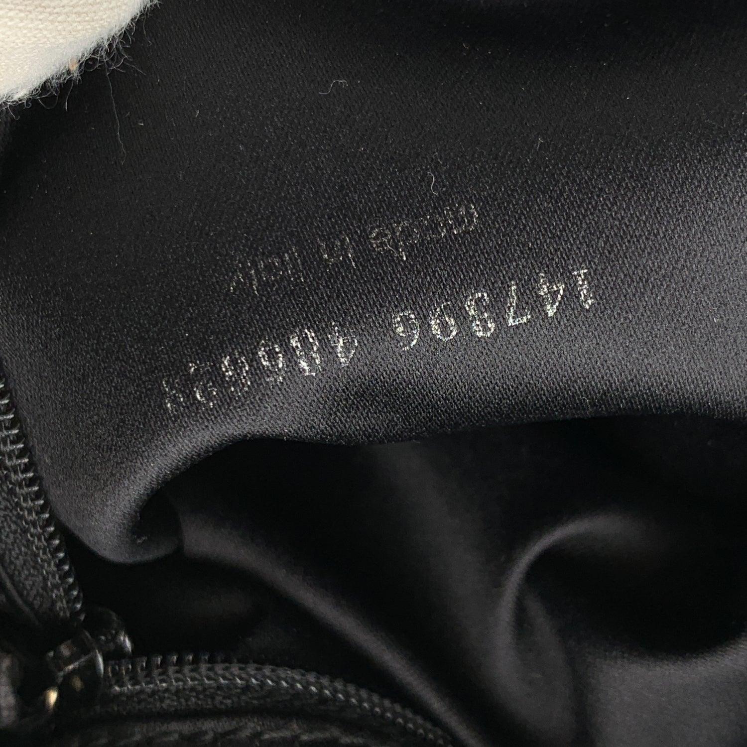 Yves Saint Laurent Black White Canvas Logo Kahala Tote Shopping Bag 1