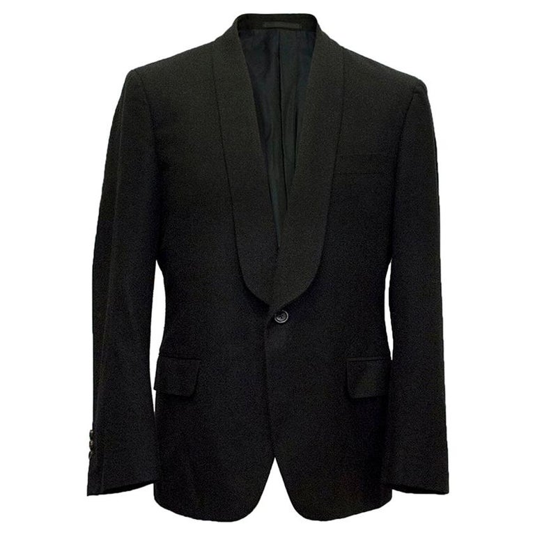Yves Saint Laurent black wool blazer IT 50 R at 1stDibs