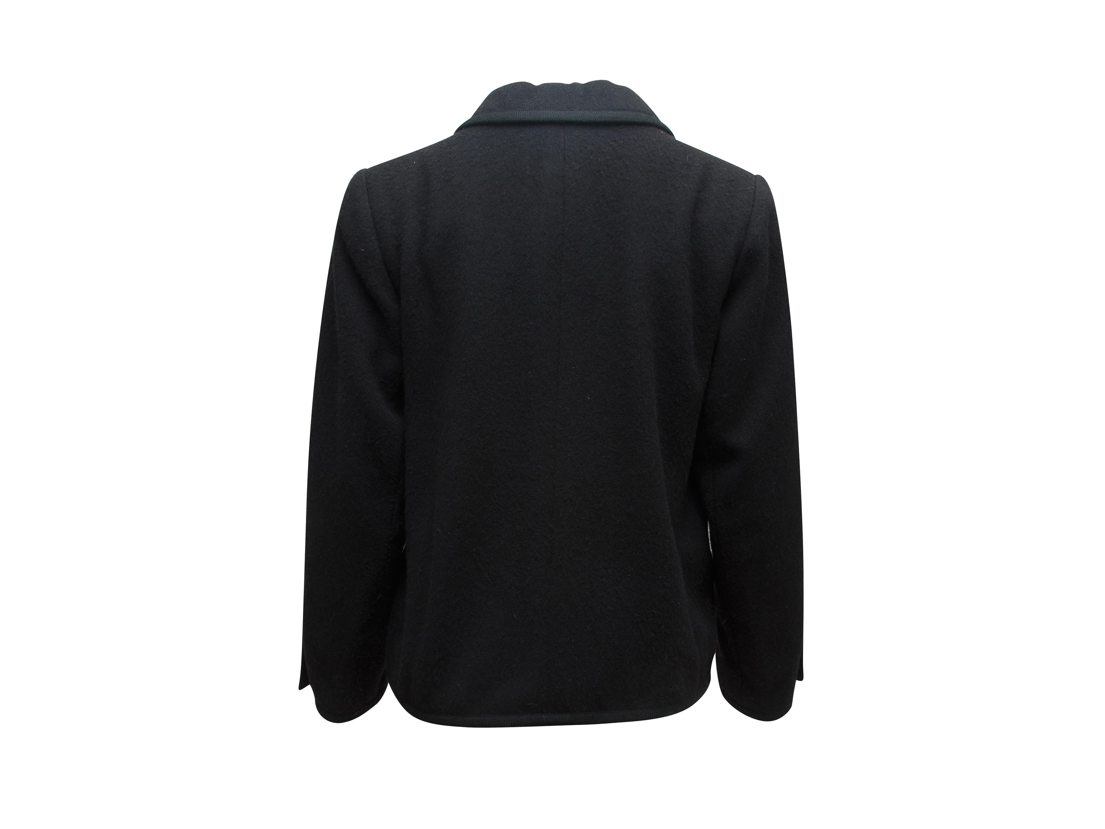 Women's Yves Saint Laurent Black Wool Jacket