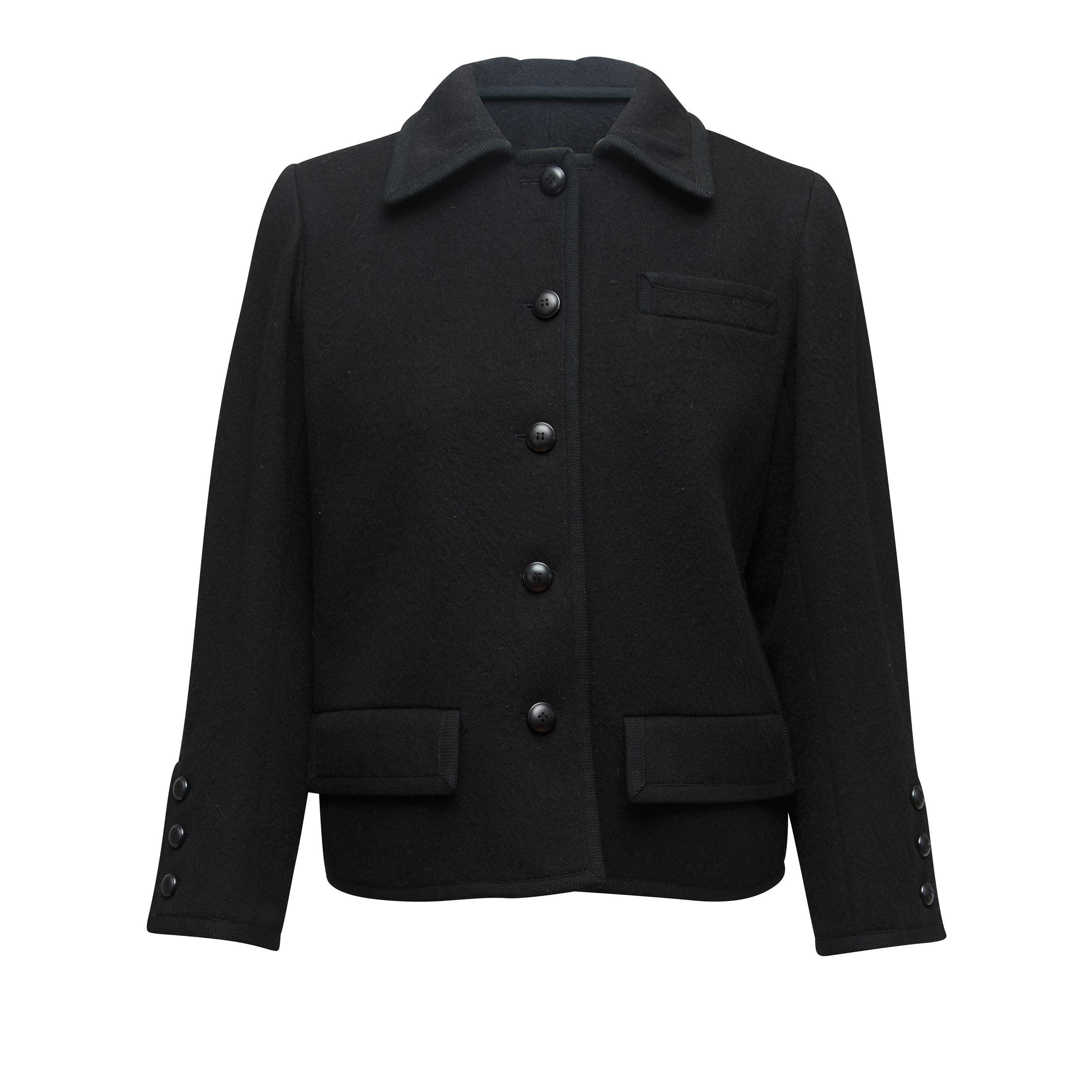 Yves Saint Laurent Black Wool Jacket