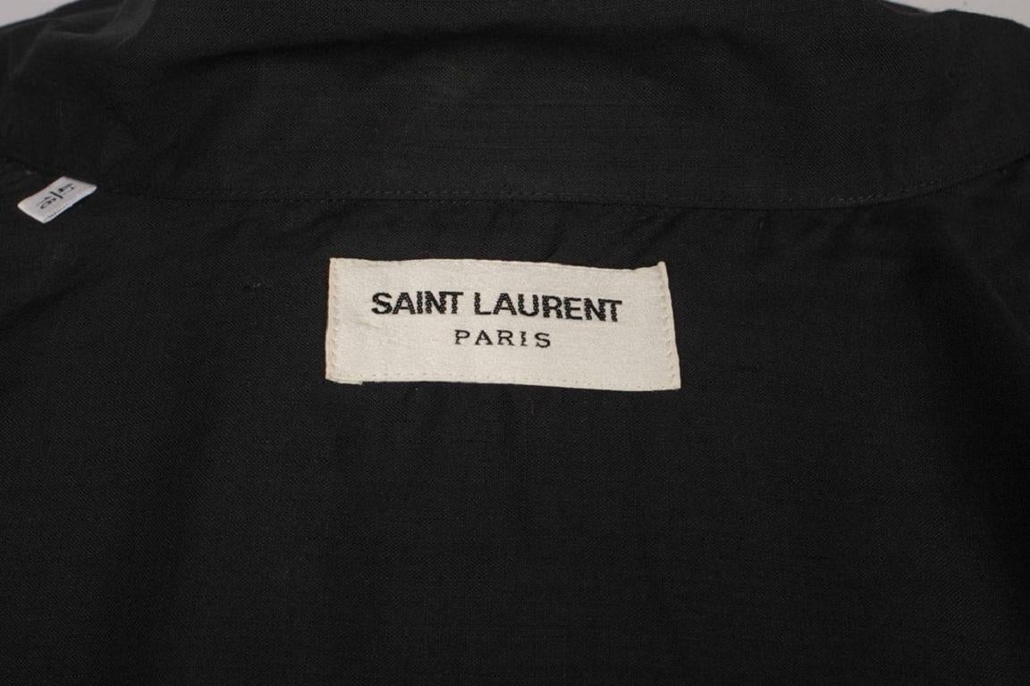 Yves Saint Laurent Black Wool Men Shirt For Sale 6