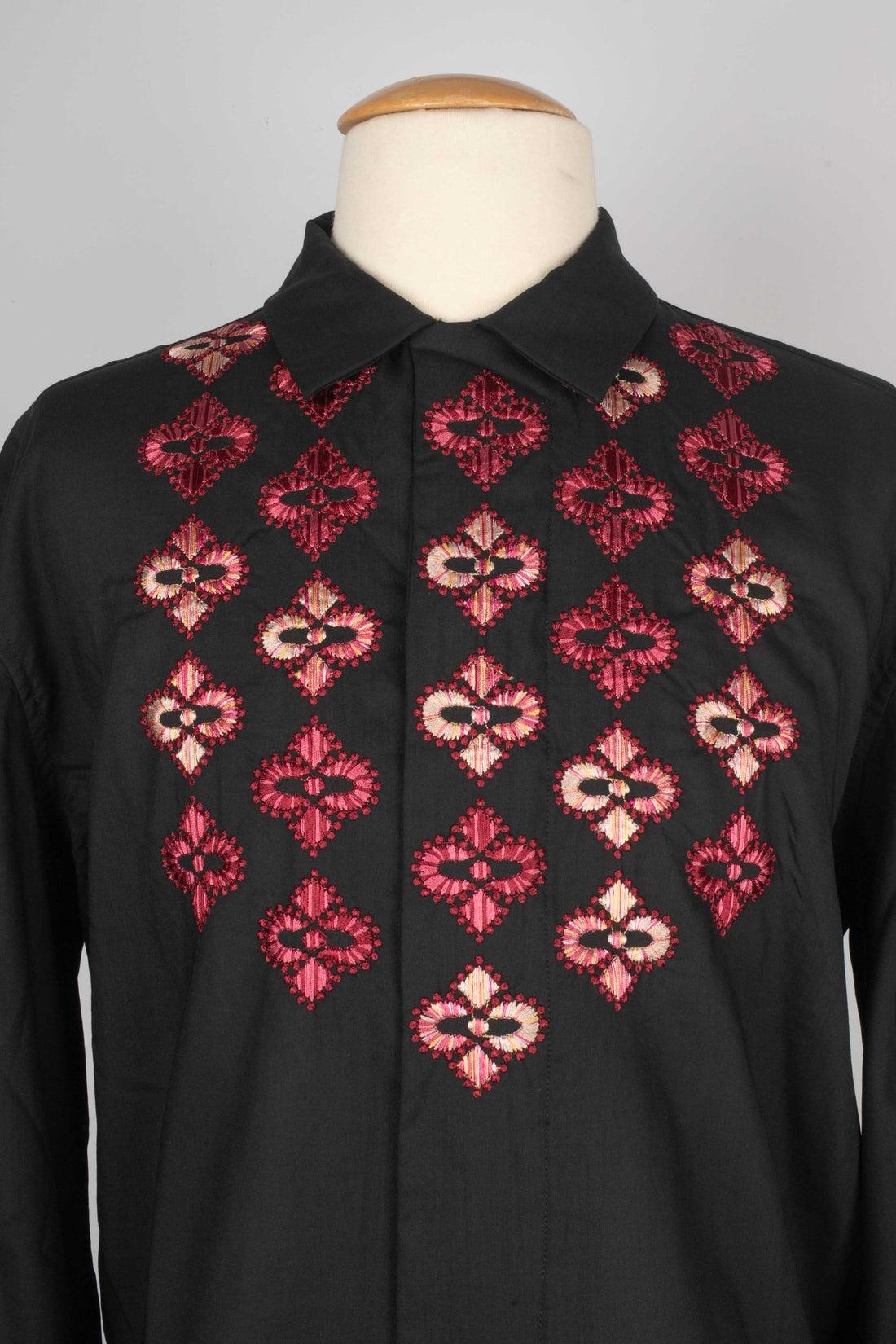 Yves Saint Laurent Black Wool Men Shirt For Sale 1