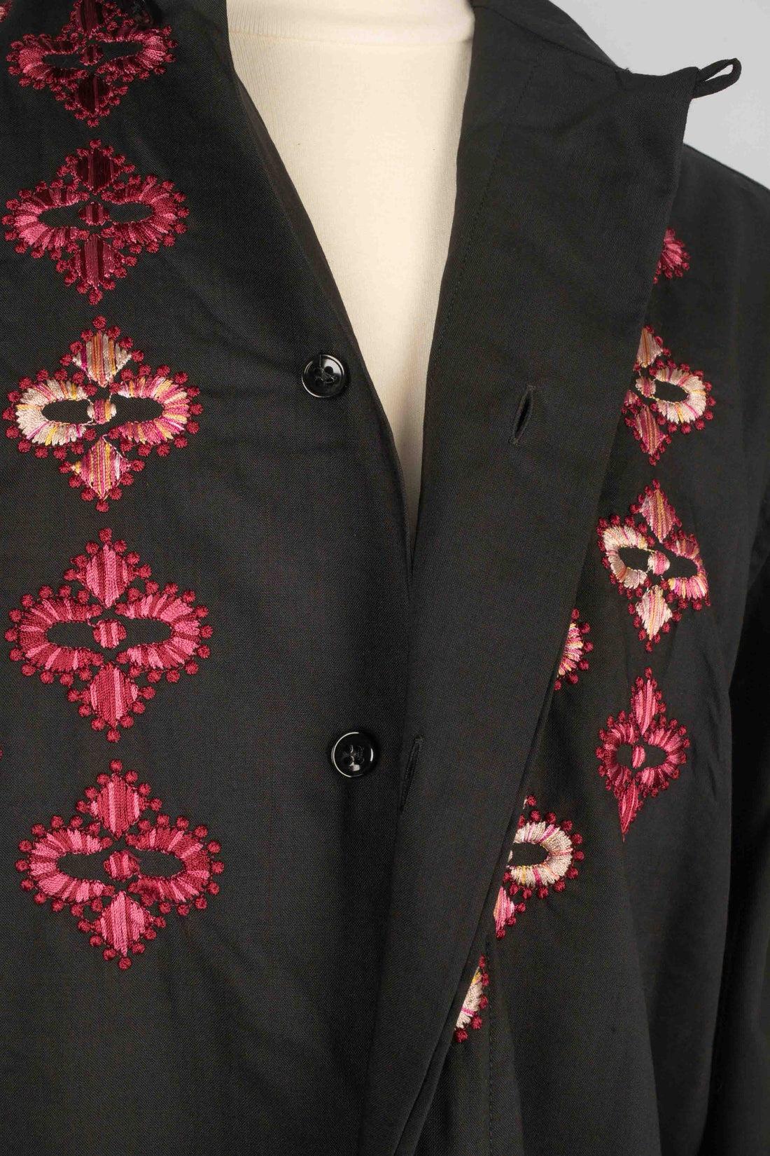 Yves Saint Laurent Black Wool Men Shirt For Sale 2
