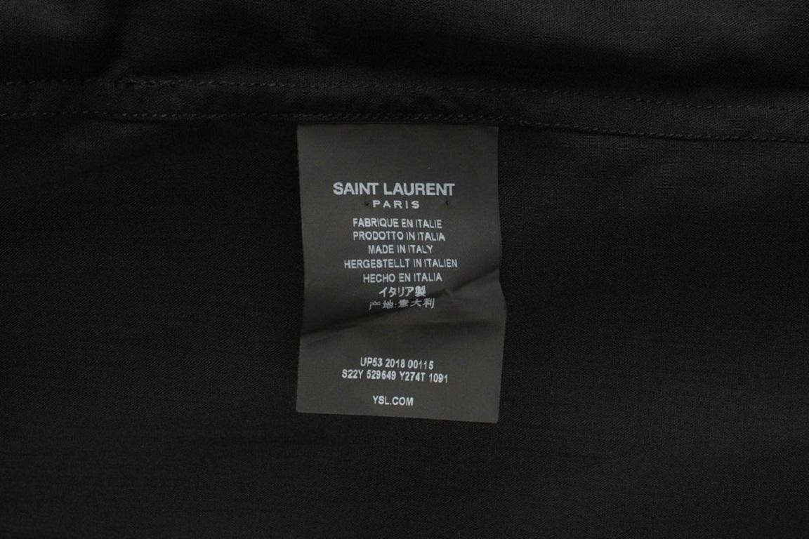 Yves Saint Laurent Black Wool Men Shirt For Sale 5