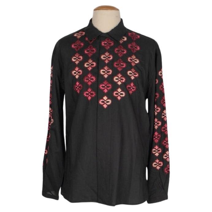 Yves Saint Laurent Black Wool Men Shirt For Sale