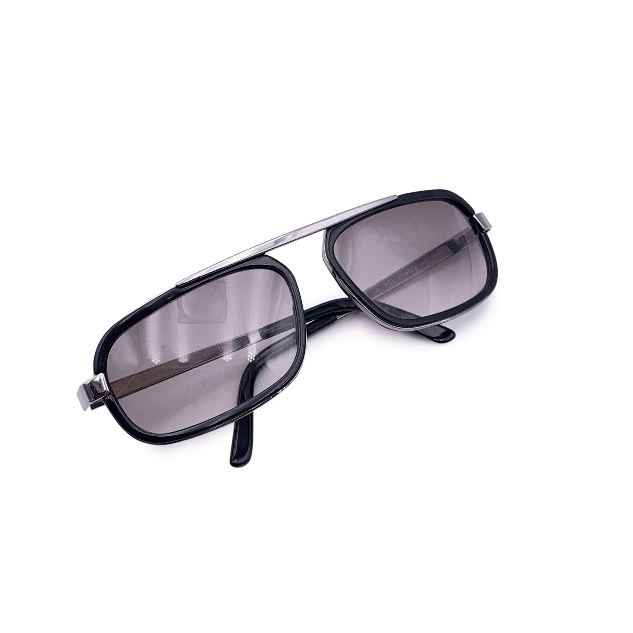 Grigio Yves Saint Laurent NeroYSL 2065/S Occhiali da sole Lenti Grigie 60/15 in vendita