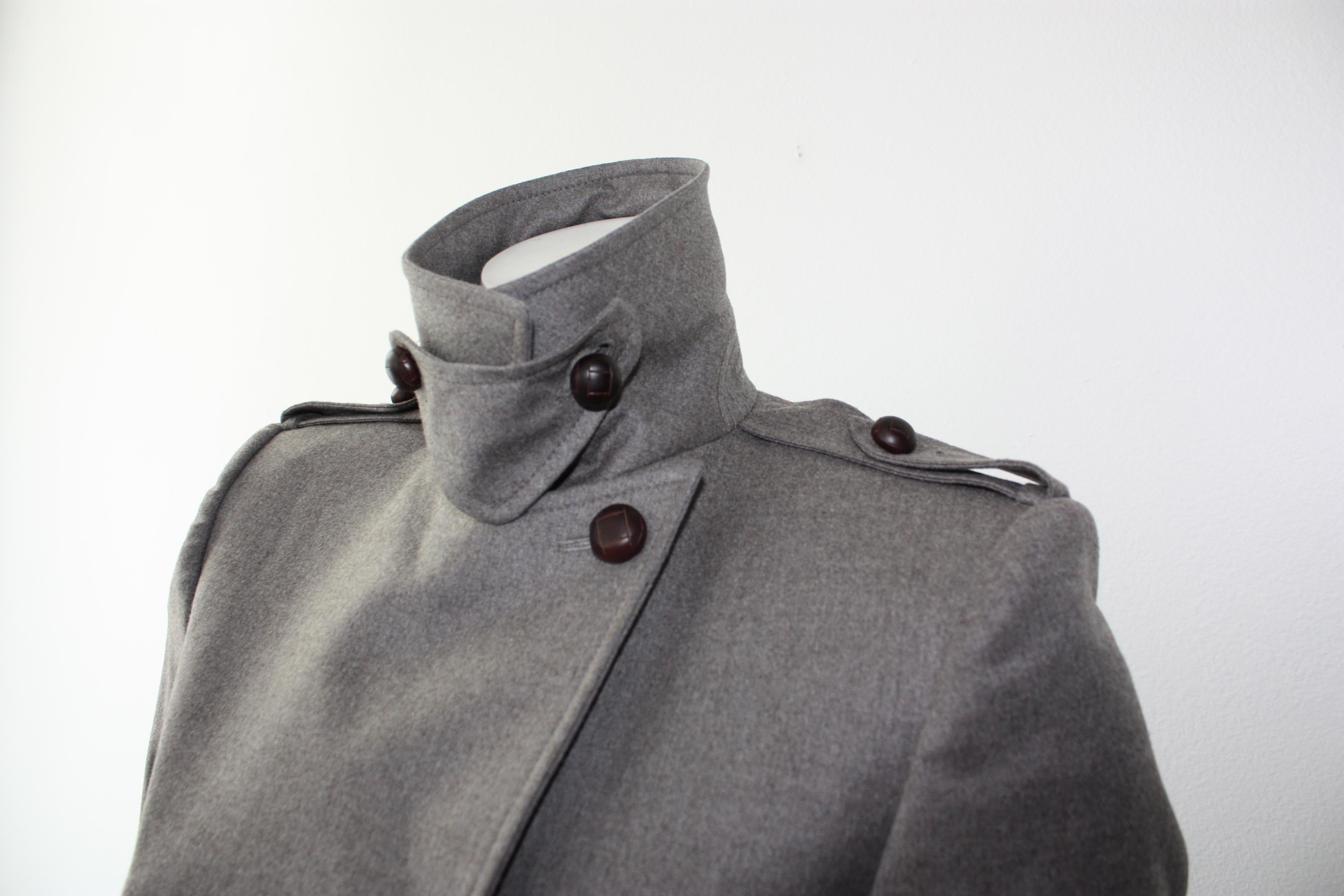 Vintage 90s Yves Saint Laurent Military Blazer In Excellent Condition For Sale In Thousand Oaks, CA