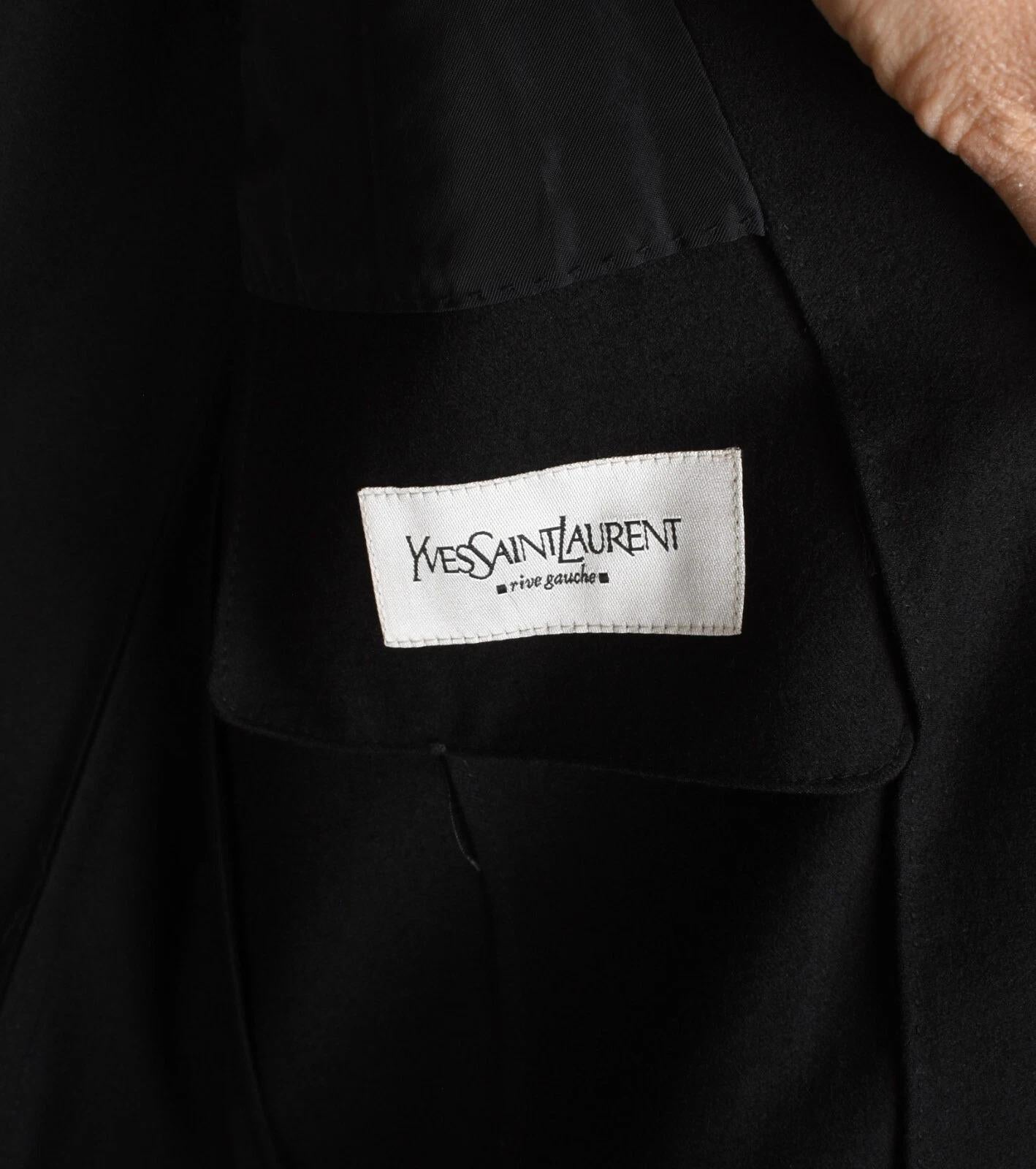 Nero Yves Saint Laurent Blazer Rive Gauche Uomo, S1409, SHE8 in vendita