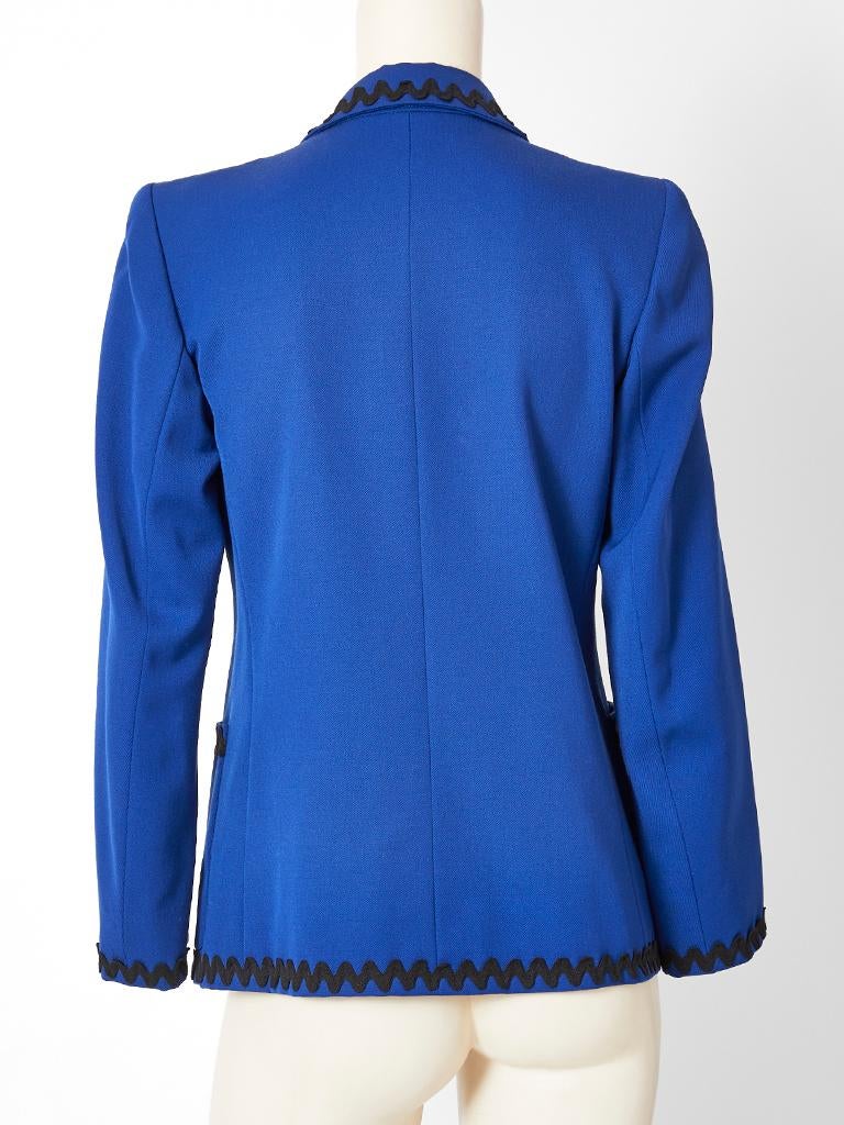 Yves Saint Laurent Blazer with Rick Rack Detail Damen