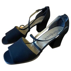 Vintage Yves Saint Laurent Block Heel Sandals, Circa 1990s