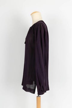Yves Saint Laurent Blouse in Cotton Cheesecloth and Chiffon