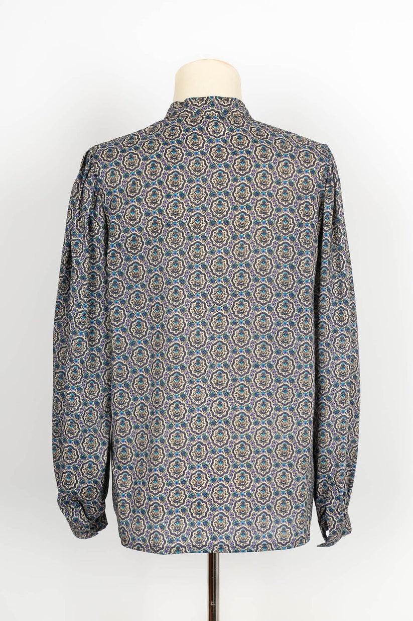 Gray Yves Saint Laurent Blouse in Woolen Stamen For Sale