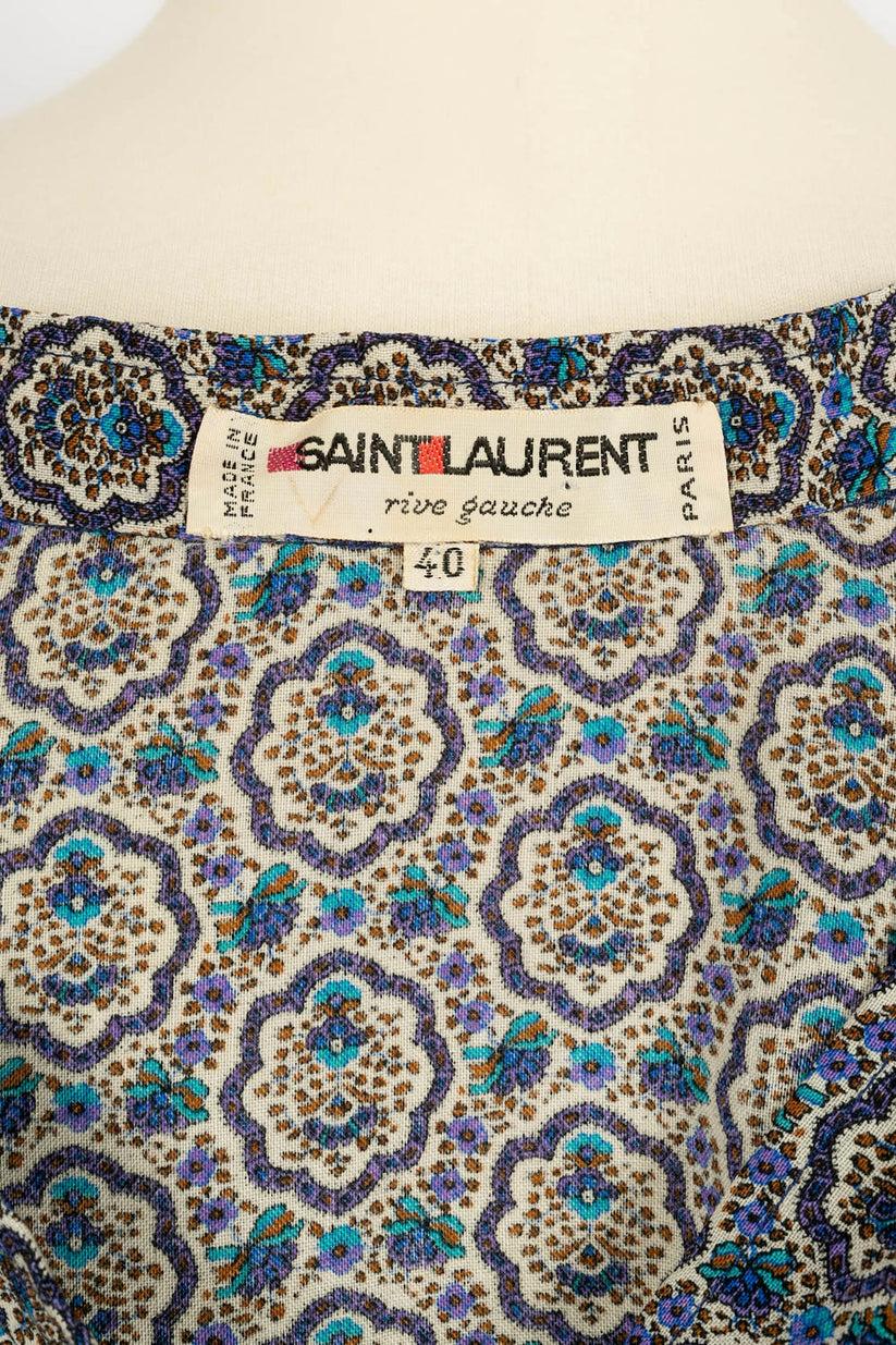 Yves Saint Laurent Bluse aus Wollstamen im Angebot 2