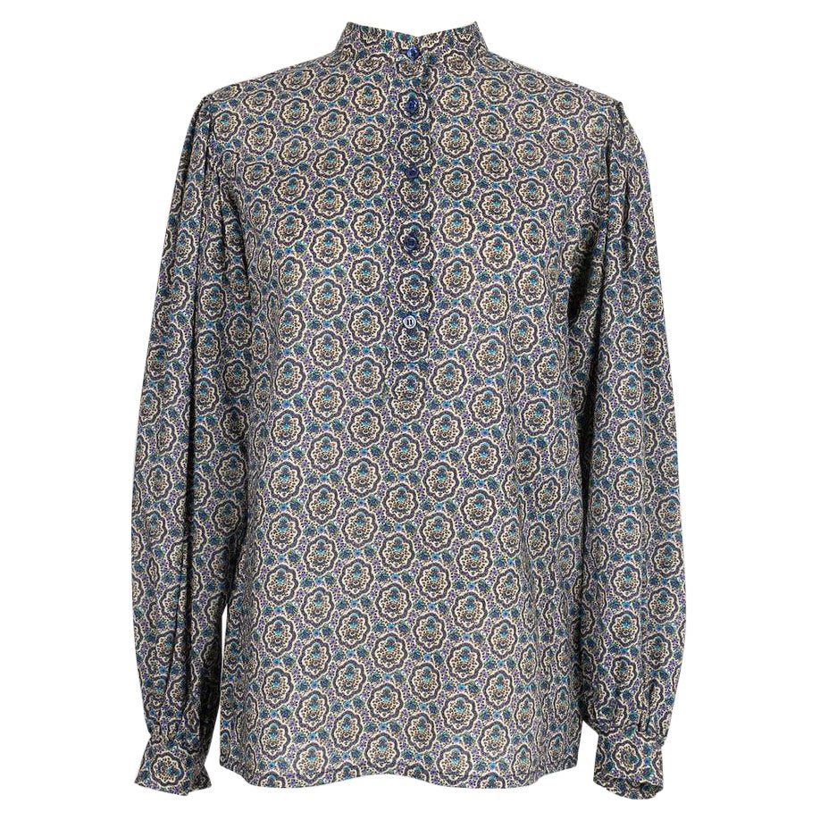 Yves Saint Laurent Bluse aus Wollstamen im Angebot