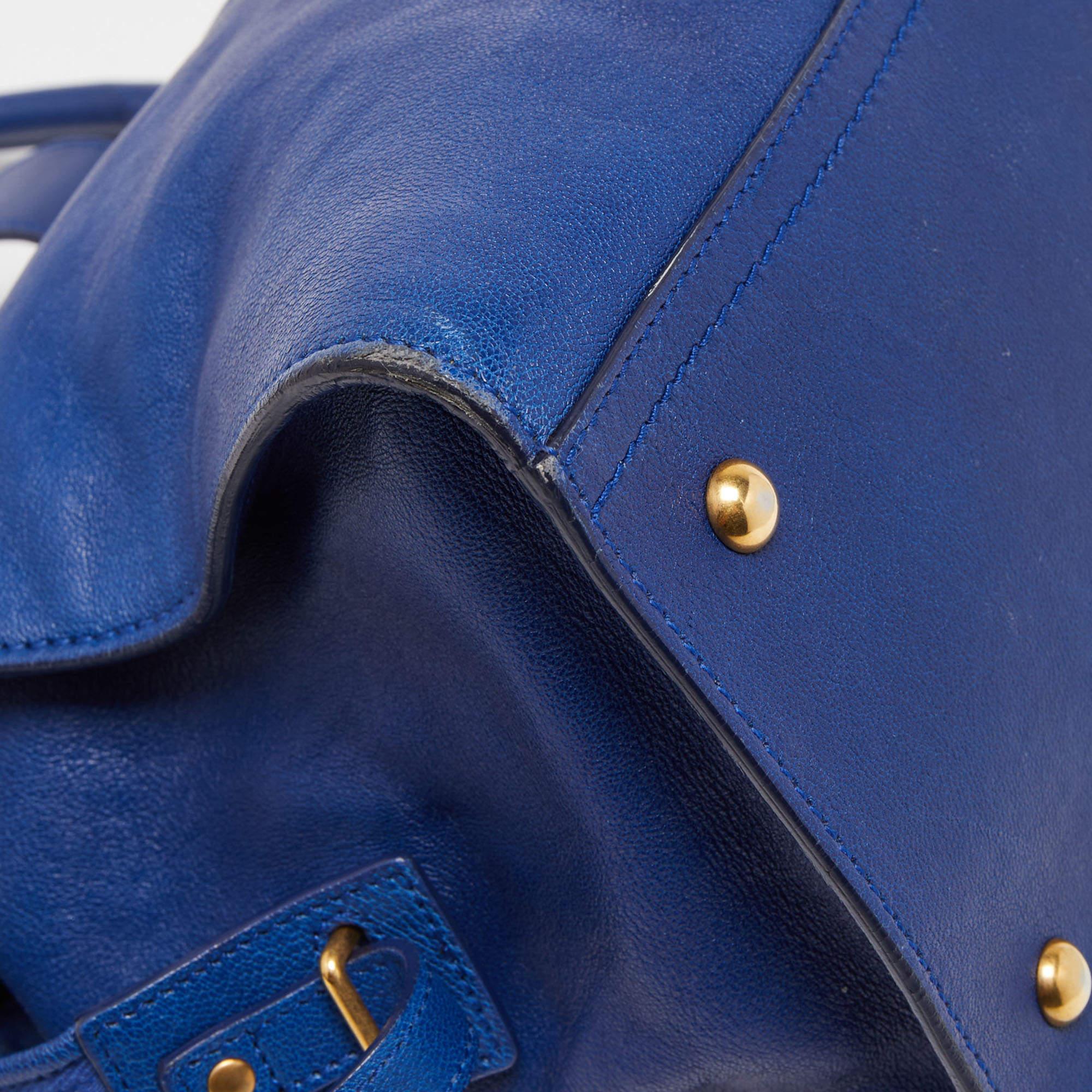 Yves Saint Laurent Blue Leather Medium Cabas Chyc Tote 6