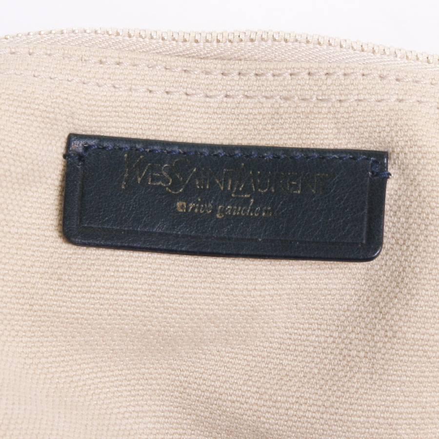 Yves Saint Laurent Blue Leather Muse II Bag  1