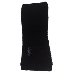 Yves Saint Laurent blue wool tie