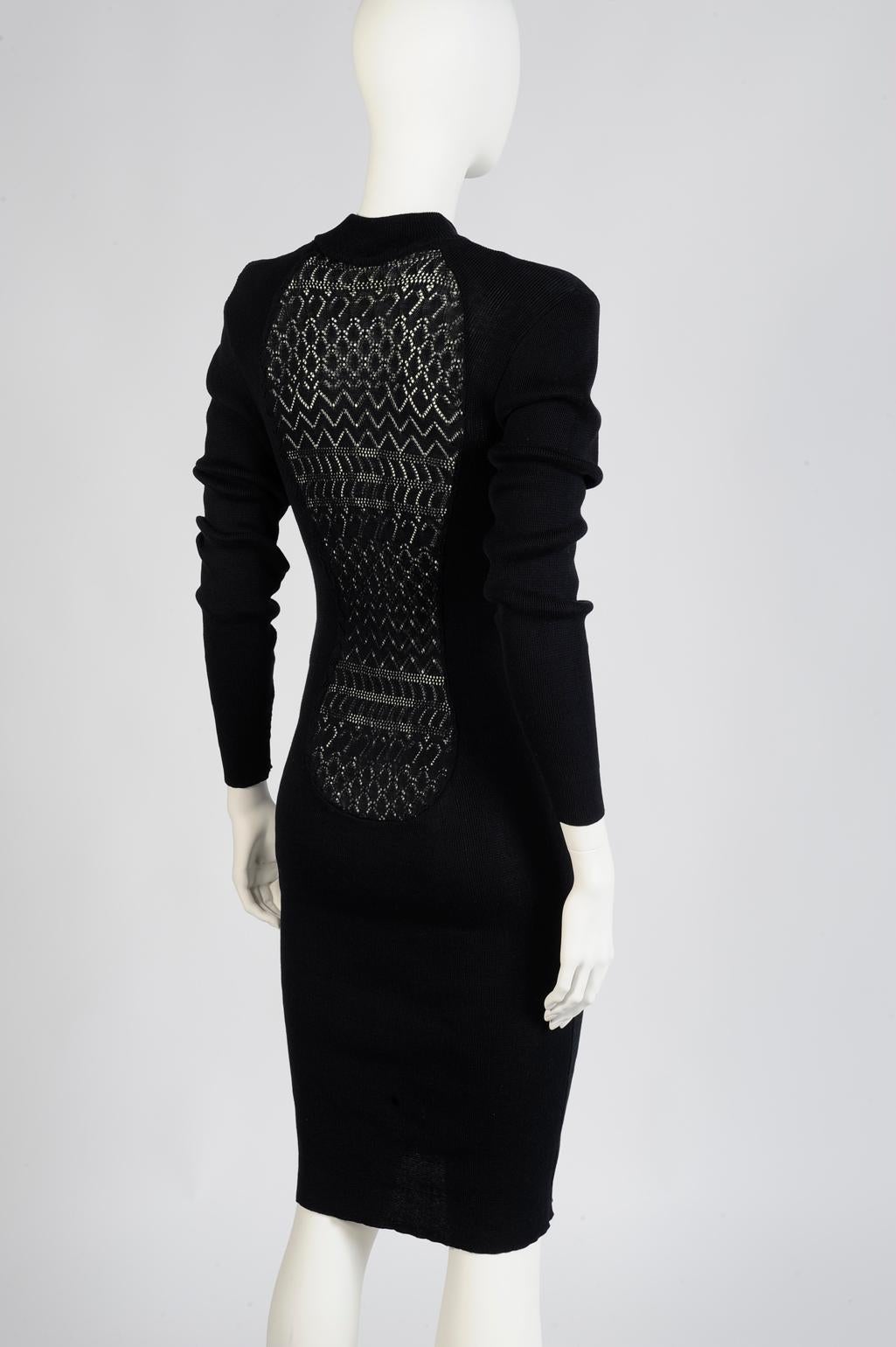 Yves Saint Laurent Bodycon Ribbed-Knit Dress 2